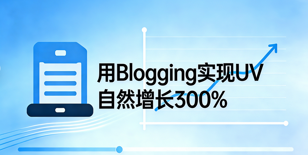 跨境内容营销秘籍：用Blogging实现UV自然增长300%