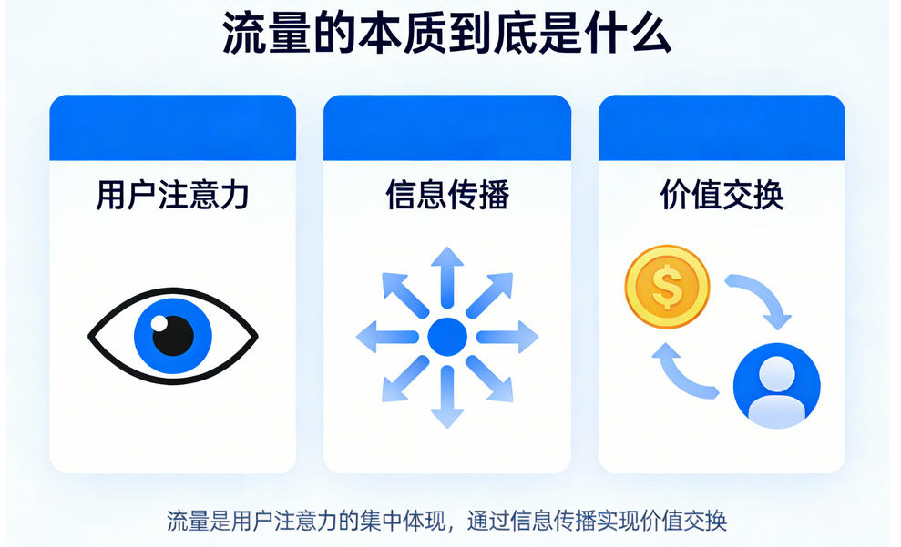 新手必看：网站流量的本质与构成要素